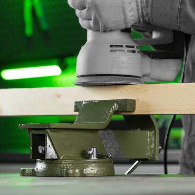 Тиски слесарные, 125 мм, стальные, поворотные Сибртех