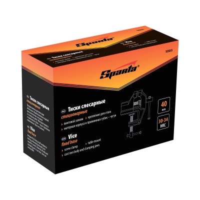Тиски, 40 мм, крепление для стола Sparta Тиски, 40 мм, крепление для стола Sparta