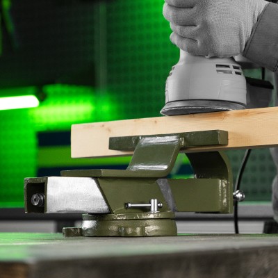 Тиски слесарные, 200 мм, стальные, поворотные Сибртех