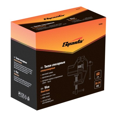 Тиски, 60 мм, крепление для стола Sparta Тиски, 60 мм, крепление для стола Sparta