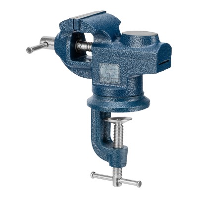 Тиски слесарные, настольные, поворотные, ширина рабочих губок 65 мм, наковальня Сибртех