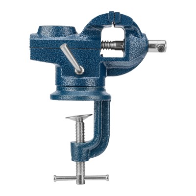 Тиски слесарные, настольные, поворотные, ширина рабочих губок 65 мм, наковальня Сибртех