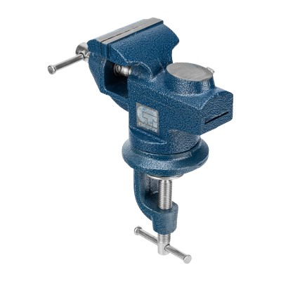 Тиски слесарные, настольные, поворотные, ширина рабочих губок 65 мм, наковальня Сибртех