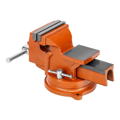 Тиски слесарные, 100 мм, поворотные, с наковальней Sparta