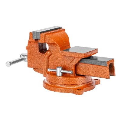 Тиски слесарные, 100 мм, поворотные, с наковальней Sparta