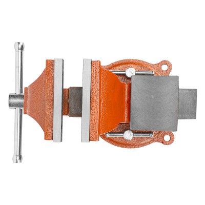 Тиски слесарные, 100 мм, поворотные, с наковальней Sparta