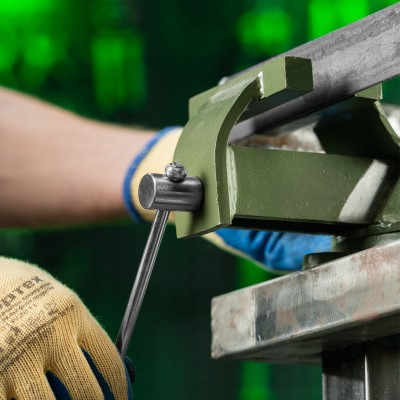 Тиски слесарные, 100 мм, стальные, поворотные Сибртех