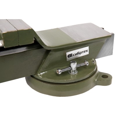 Тиски слесарные, 100 мм, стальные, поворотные Сибртех