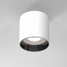 Светильник потолочный светодиодный 10W 4200K белый/чёрный жемчуг 25034/LED 104.7