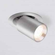 Встраиваемый точечный светодиодный светильник Pispa 10W 4200K серебро 9917 LED Elektrostandard