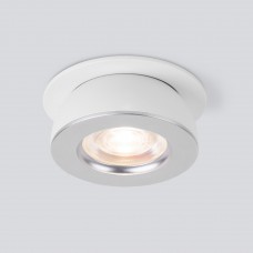 Встраиваемый точечный светодиодный светильник Pruno белый/серебро 8W 4200К (25080/LED) 25080/LED 108.5