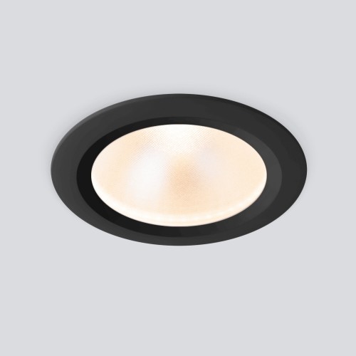 Встраиваемый светодиодный влагозащищенный светильник IP54 35128/U черный Elektrostandard