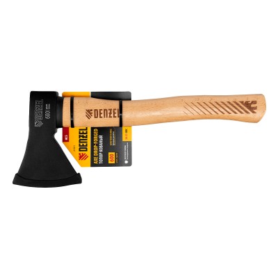 Топор, 600 г, кованый, буковое топорище Denzel