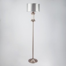 Напольный светильник с тканевым абажуром 01046/1 сатин-никель Eurosvet