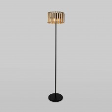 Напольный светильник с металлическим плафоном 01106/4 черный / шампань Bogate's