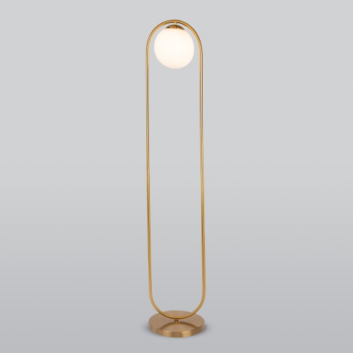 Напольный светильник со стеклянным плафоном 01139/1/ золото Eurosvet