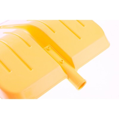 Лопата для уборки снега пластиковая, желтая, 400 х 420 мм, без черенка, Сибртех