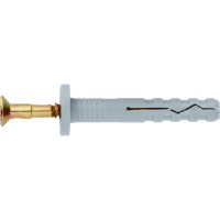 Дюбель-гвоздь полипропиленовый с цилиндрическим бортиком 8 х 100 мм, 100 шт Сибртех Дюбель-гвоздь полипропиленовый с цилиндрическим бортиком 8 х 100 мм, 100 шт Сибртех