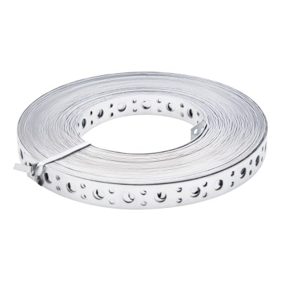 Лента перфорированная, вентиляционная, прямая, 1 мм, LP V, 2 см х 25 м, цинк Сибртех