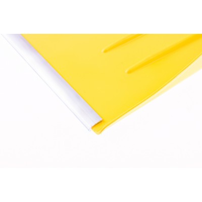 Лопата для уборки снега пластиковая, желтая, 400 х 420 мм, без черенка, Сибртех