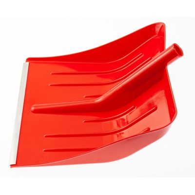 Лопата для уборки снега пластиковая, красная, 400 х 420 мм, без черенка, Сибртех