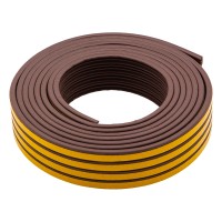 Уплотнитель резиновый, 12 м, профиль "E", коричневый Сибртех Уплотнитель резиновый, 12 м, профиль "E", коричневый Сибртех