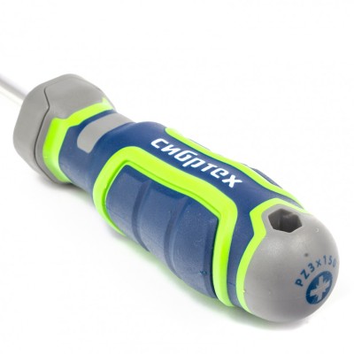 Отвертка PZ3 x 150 мм, CrV, четырехкомпонентная рукоятка Сибртех Отвертка PZ3 x 150 мм, CrV, четырехкомпонентная рукоятка Сибртех