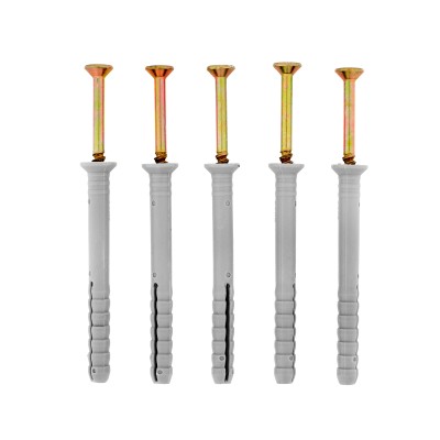 Дюбель-гвоздь полипропиленовый с потайным бортиком 6 х 60 мм, 200 шт Сибртех