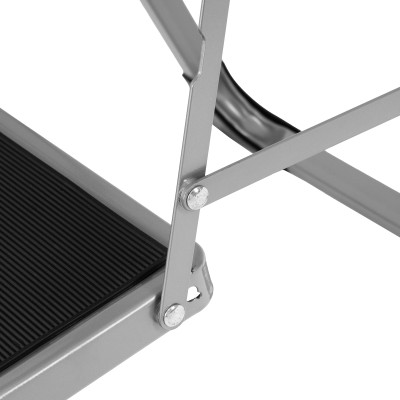 Стремянка стальная, 2 широкие ступени 20х30 см с полимерным покрытием Сибртех