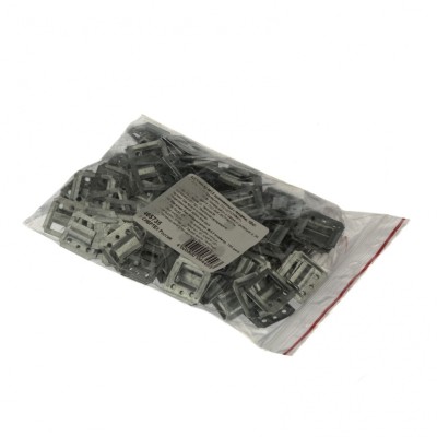 Кляймер №3.5 оцинкованный с гвоздями, 100 шт Сибртех Кляймер №3.5 оцинкованный с гвоздями, 100 шт Сибртех