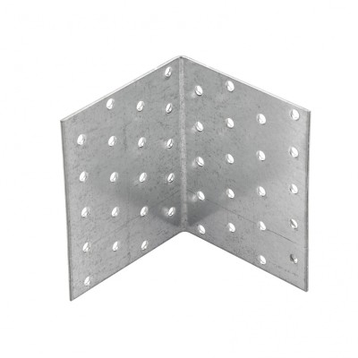 Крепежный уголок равносторонний 2 мм, KUR 80 х 80 х 100 мм Сибртех