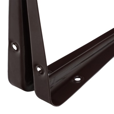 Кронштейн угловой с ребром, 125 х 150 мм, коричневый Сибртех Кронштейн угловой с ребром, 125 х 150 мм, коричневый Сибртех