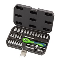 Набор инструментов 29 предметов, CrV, 1/4" Сибртех Набор инструментов 29 предметов, CrV, 1/4" Сибртех