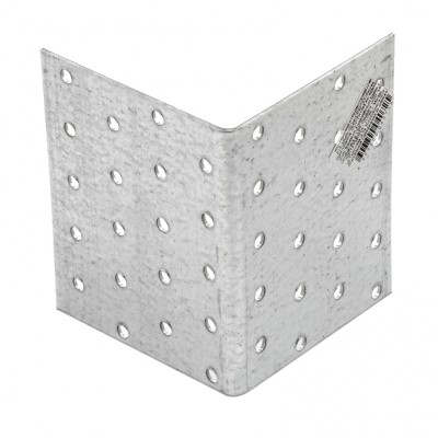 Крепежный уголок равносторонний 2 мм, KUR 80 х 80 х 100 мм Сибртех