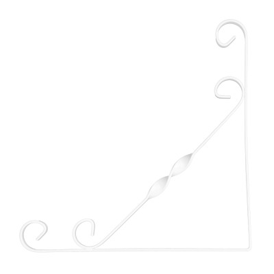 Кронштейн декоративный, 250 х 250 мм, белый Сибртех