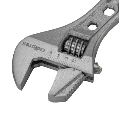 Ключ разводной, 150мм, переставная губка, 2-х комп. рукоятка Сибртех