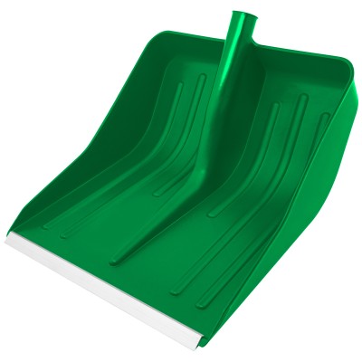 Лопата для уборки снега пластиковая, зеленая, 420 х 425 мм, без черенка, Сибртех Лопата для уборки снега пластиковая, зеленая, 420 х 425 мм, без черенка, Сибртех