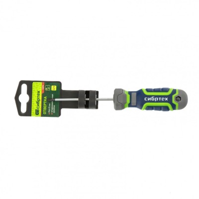 Отвертка PH0 х 75 мм, CrV, четырехкомпонентная рукоятка Сибртех