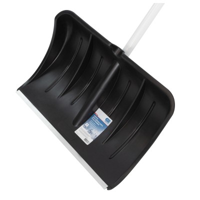 Лопата для уборки снега пластиковая, 530 х 375 х 1400 мм, алюминиевый черенок, Сибртех