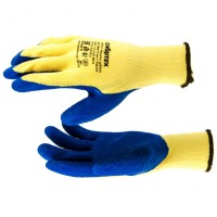 Перчатки трикотажные, полиэфирные, латексное рельефное покрытие, M Сибртех Перчатки трикотажные, полиэфирные, латексное рельефное покрытие, M Сибртех