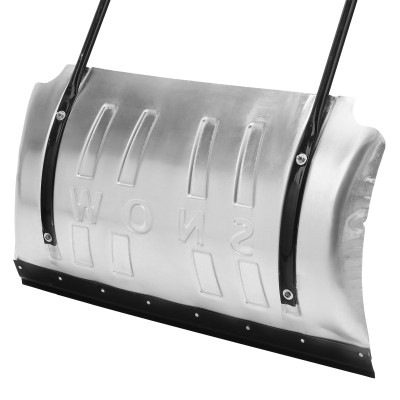 Движок для уборки снега алюминиевый, 750 х 420 х 1120 мм, усиленный, стальная рукоятка, Сибртех