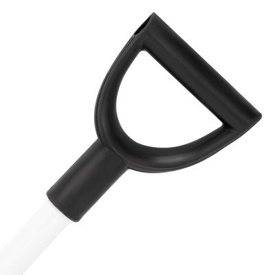 Лопата для уборки снега пластиковая, 530 х 375 х 1400 мм, алюминиевый черенок, Сибртех