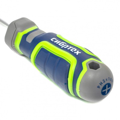 Отвертка PH2 х 100 мм, CrV, четырехкомпонентная рукоятка Сибртех Отвертка PH2 х 100 мм, CrV, четырехкомпонентная рукоятка Сибртех