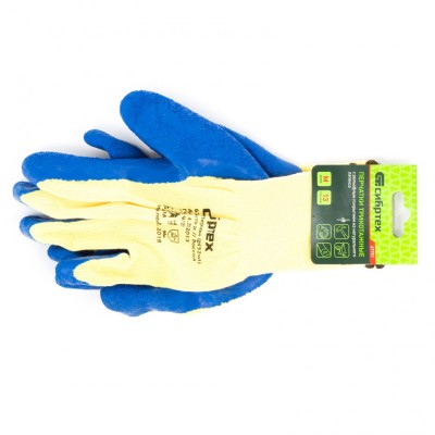 Перчатки трикотажные, полиэфирные, латексное рельефное покрытие, M Сибртех Перчатки трикотажные, полиэфирные, латексное рельефное покрытие, M Сибртех