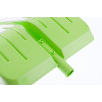 Лопата для уборки снега пластиковая, зеленая, 400 х 420 мм, без черенка, Сибртех