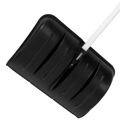 Лопата для уборки снега пластиковая, 530 х 375 х 1400 мм, алюминиевый черенок, Сибртех