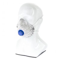 Полумаска фильтрующая (респиратор) c угольным слоем, с клапаном выдоха, FFP1, 10 шт Сибртех