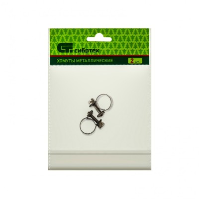 Хомуты металлические, MINI 12-14 мм, ширина 9 мм, винтовой, W4, 2 шт Сибртех Хомуты металлические, MINI 12-14 мм, ширина 9 мм, винтовой, W4, 2 шт Сибртех