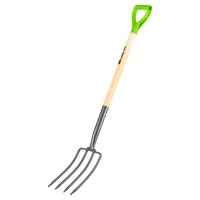 Вилы 4-рогие, огородные, кованые, 195х295х1165 мм, деревянный лакированный черенок Сибртех Вилы 4-рогие, огородные, кованые, 195х295х1165 мм, деревянный лакированный черенок Сибртех