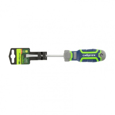 Отвертка SL6 х 100 мм, CrV, четырехкомпонентная рукоятка Сибртех